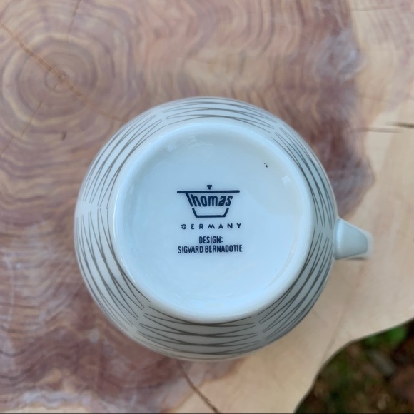 6 X Thomas design by Sigvard Bernadotte set of cups and saucers geometric design - Picture 13 of 14